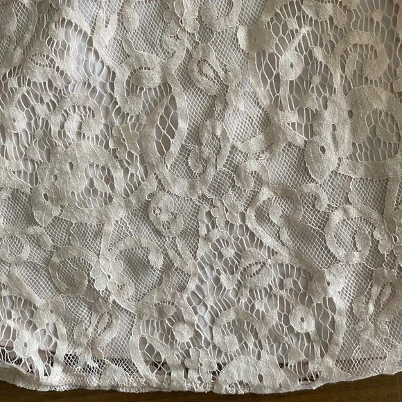 Gianni Bini Cream Lace Sleeveless Dress Women's 6 - Picture 7 of 12